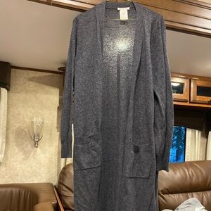 Light weight long duster cardigan